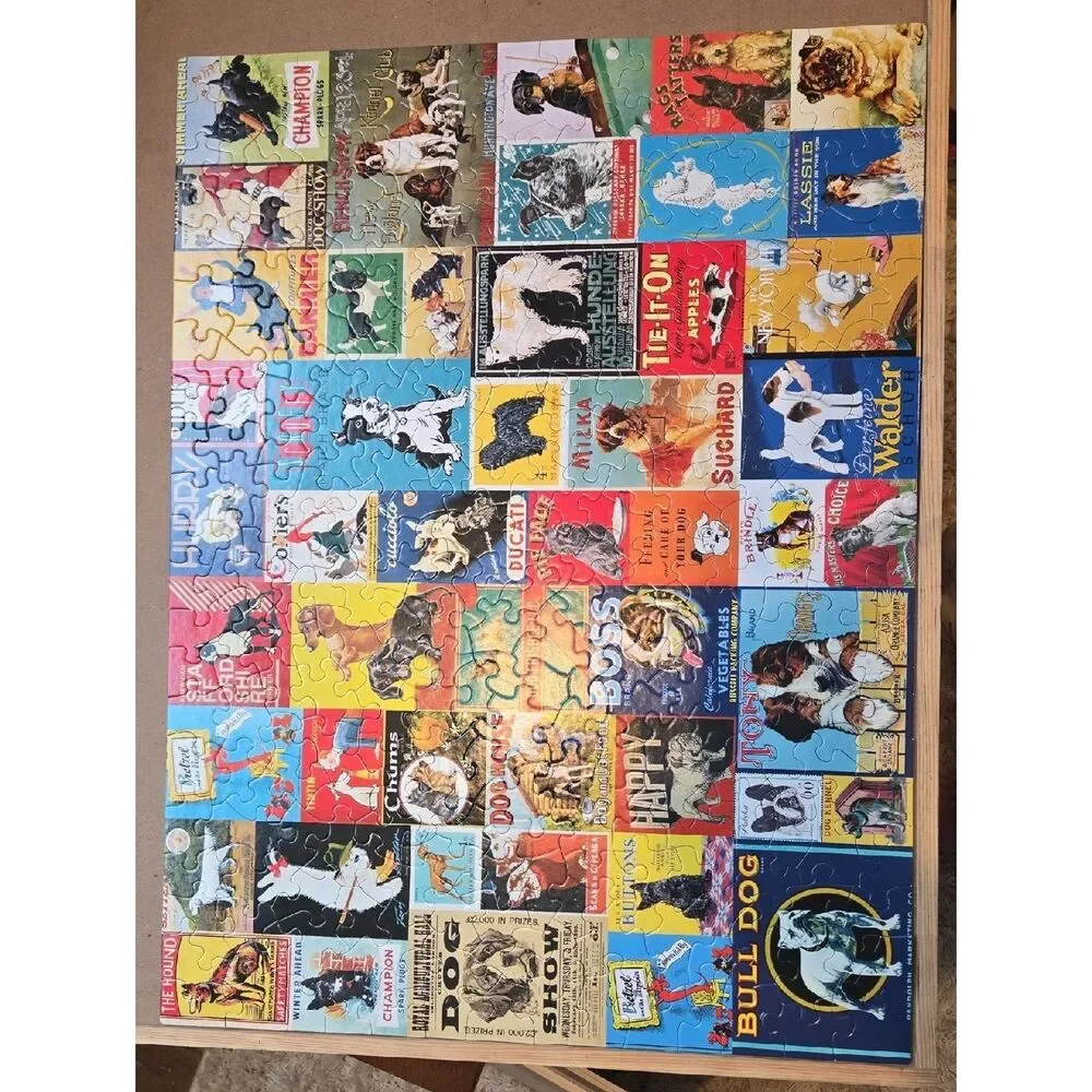 RE-MARKS RETRO DOGS LARGE PIECE 300 PIECE PUZZLE